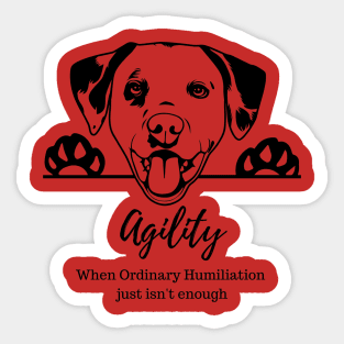 Dalmatian Agility Humiliation Sticker